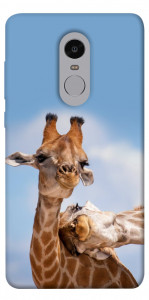 Чехол Милые жирафы для Xiaomi Redmi Note 4 (Snapdragon)
