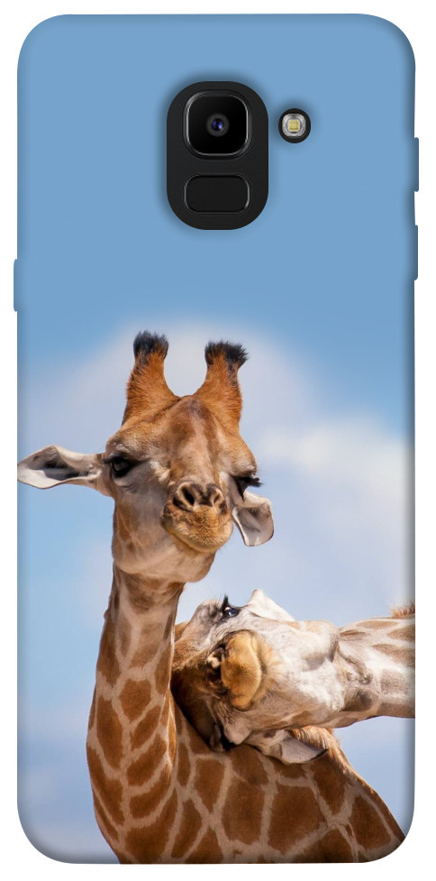 Чехол Милые жирафы для Galaxy J6 (2018)