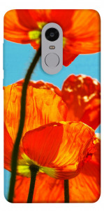 Чехол Яркие маки для Xiaomi Redmi Note 4X