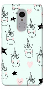 Чехол Heart unicorn для Xiaomi Redmi Note 4X
