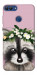Чехол Raccoon in flowers для Huawei P Smart