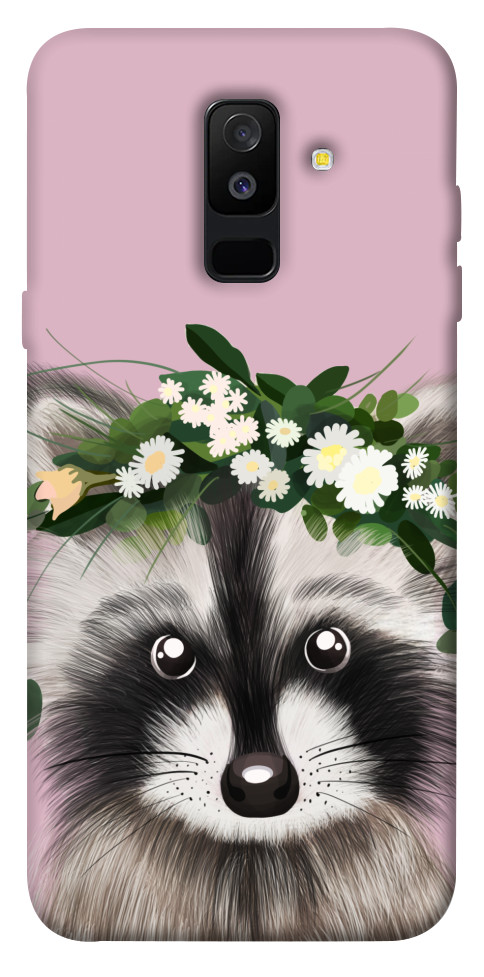 

Чехол Raccoon in flowers для Galaxy A6 Plus (2018) 1520346