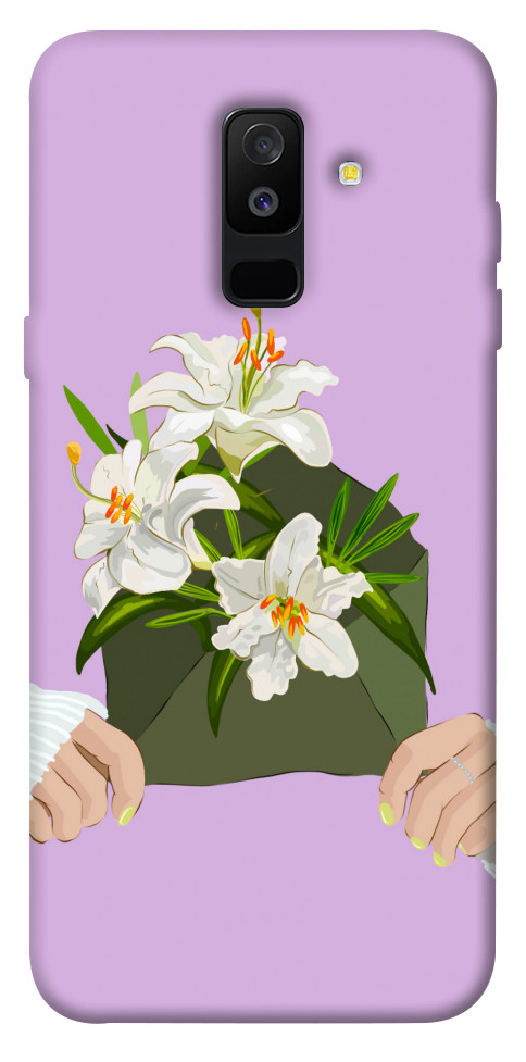 Чехол Flower message для Galaxy A6 Plus (2018)