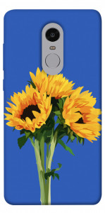 Чехол Bouquet of sunflowers для Xiaomi Redmi Note 4 (Snapdragon)