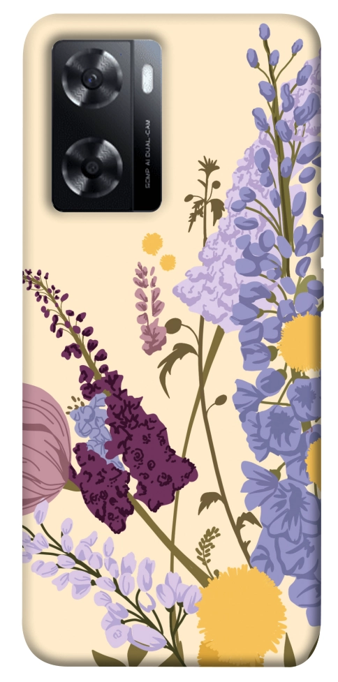 Чехол Flowers art для Oppo A57s