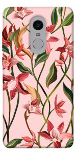 Чехол Floral motifs для Xiaomi Redmi Note 4 (Snapdragon)