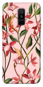Чехол Floral motifs для Galaxy A6 Plus (2018)