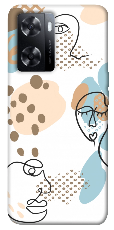 Чехол Face pattern для Oppo A57s