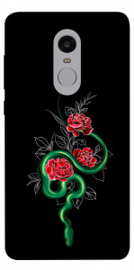 Чехол Snake in flowers для Xiaomi Redmi Note 4X