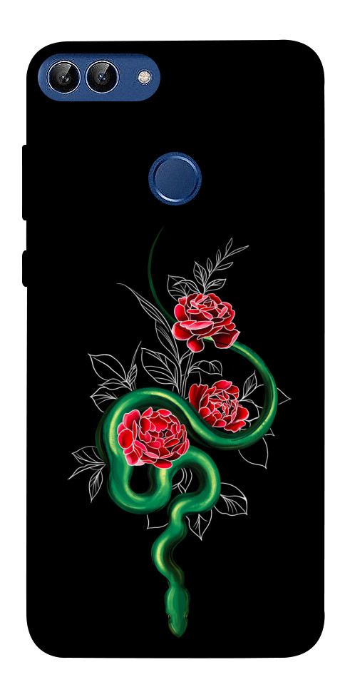 Чохол Snake in flowers для Huawei P Smart