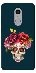 Чехол Flower skull для Xiaomi Redmi Note 4 (Snapdragon)