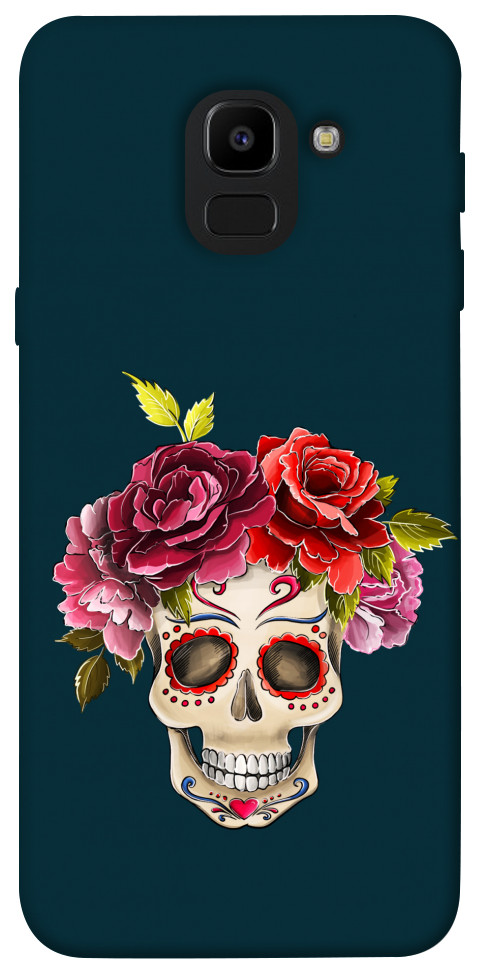 Чохол Flower skull для Galaxy J6 (2018)