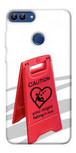 Чохол Caution falling in love для Huawei P smart