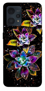 Чехол Flowers on black для Realme 9 Pro+