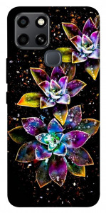 Чохол Flowers on black для Infinix Smart 6