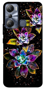 Чехол Flowers on black для Infinix Hot 20i