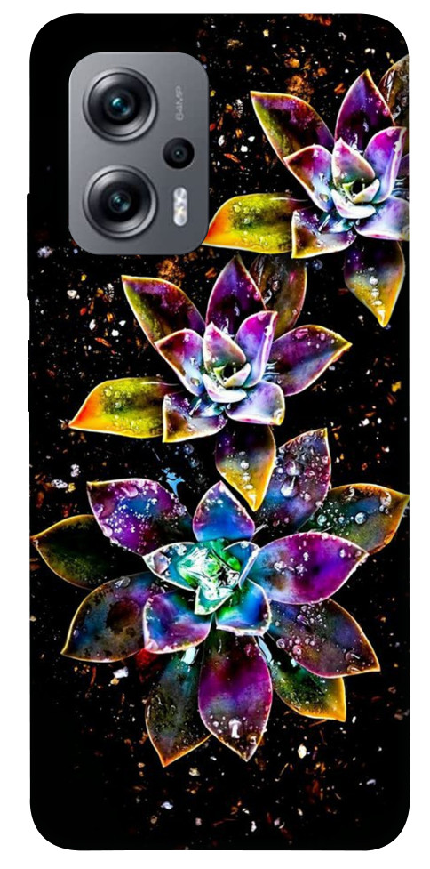 

Чехол Flowers on black для Xiaomi Poco X4 GT 1521209