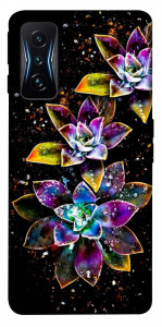 Чехол Flowers on black для Xiaomi Poco F4 GT
