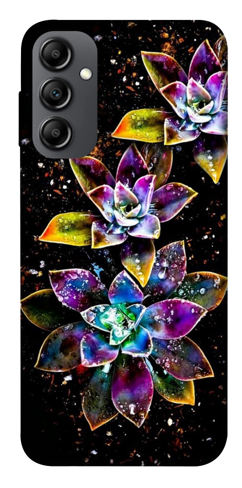 Чехол Flowers on black для Galaxy A14