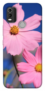 Чехол Розовая ромашка для Nokia C21 Plus