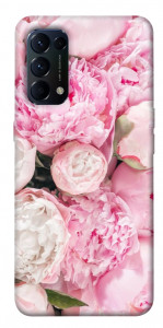 Чохол Pink peonies для Oppo Reno 5 4G