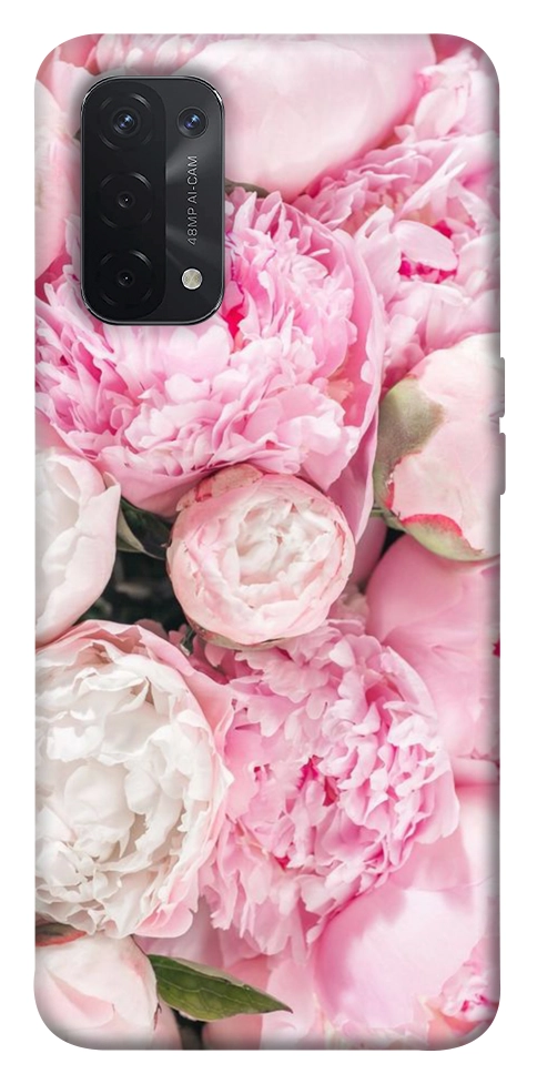 Чехол Pink peonies для Oppo A74 5G