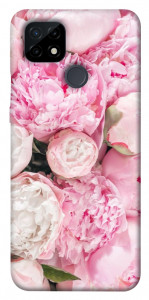 Чехол Pink peonies для Realme C21