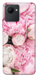 Чохол Pink peonies для Realme C30