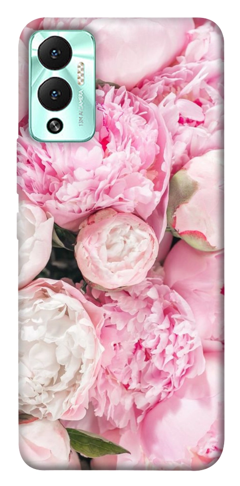 Чохол Pink peonies для Infinix Hot 12 Play