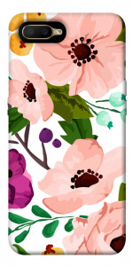 Чехол Акварельные цветы для Oppo AX5