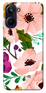 Чехол Акварельные цветы для Realme 10 4G