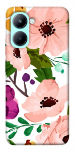 Чехол Акварельные цветы для Realme C33