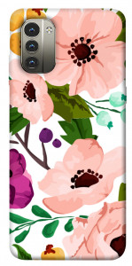 Чехол Акварельные цветы для Nokia G11
