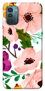 Чехол Акварельные цветы для Nokia G21