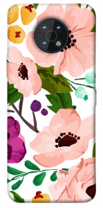 Чехол Акварельные цветы для Nokia G50