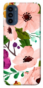 Чохол Акварельні квіти для Motorola Moto G41