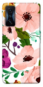 Чехол Акварельные цветы для Xiaomi Poco F4 GT