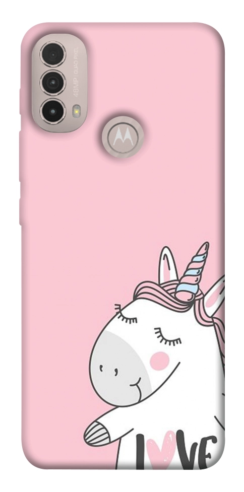 Чохол Unicorn love для Motorola Moto E40