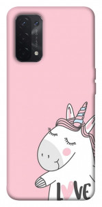 Чехол Unicorn love для Oppo A54 5G