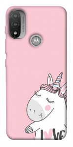 Чехол Unicorn love для Мotorola Moto E20