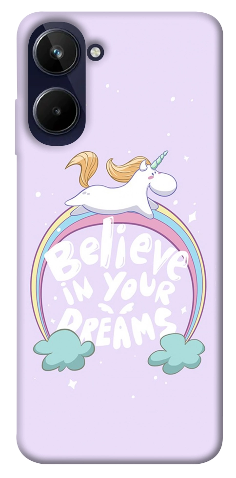 Чохол Believe in your dreams unicorn для Realme 10 4G