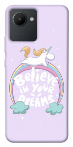 Чохол Believe in your dreams unicorn для Realme C30