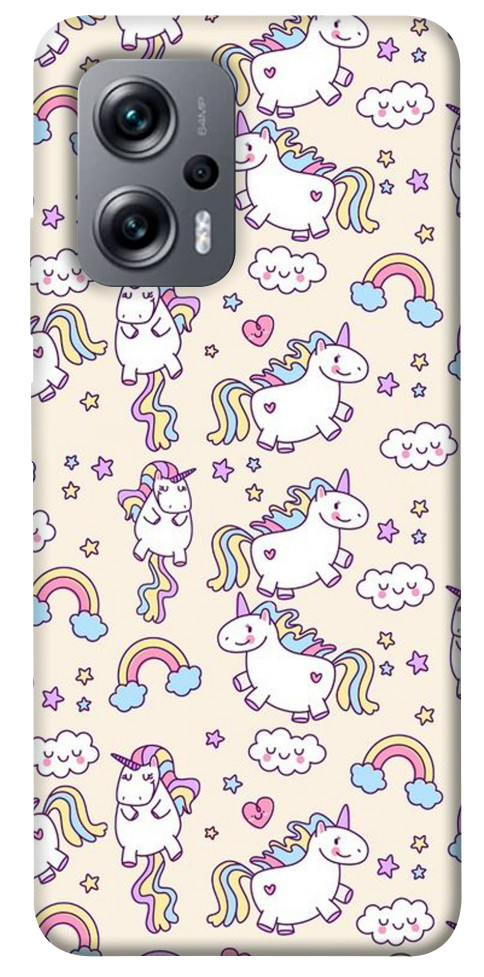 

Чехол Паттерн единороги 3 для Xiaomi Poco X4 GT 1523177