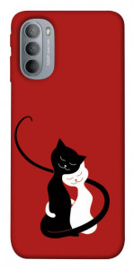 Чехол Влюбленные коты для Motorola Moto G31