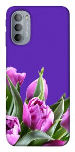 Чехол Тюльпаны для Motorola Moto G31