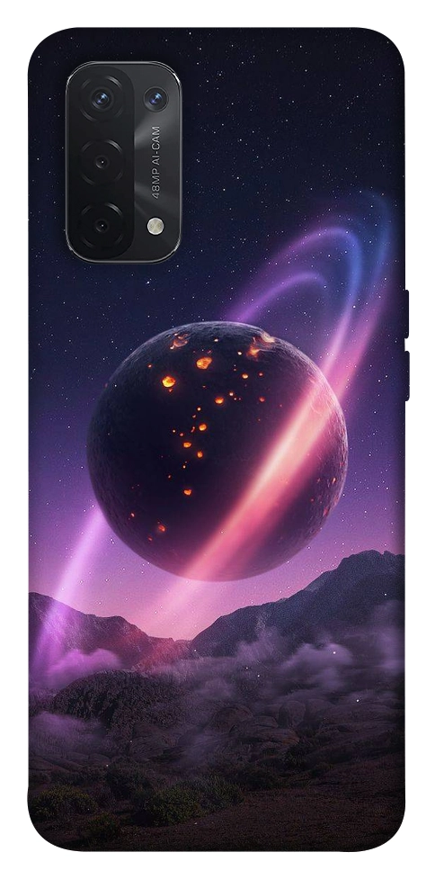 Чехол Сатурн для Oppo A74 5G