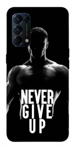 Чехол Never give up для Oppo Reno 5 4G