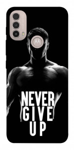 Чохол Never give up для Motorola Moto E40