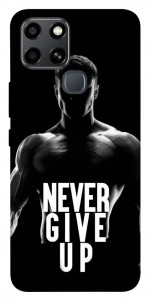 Чохол Never give up для Infinix Smart 6