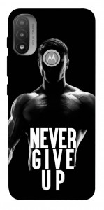 Чехол Never give up для Мotorola Moto E20